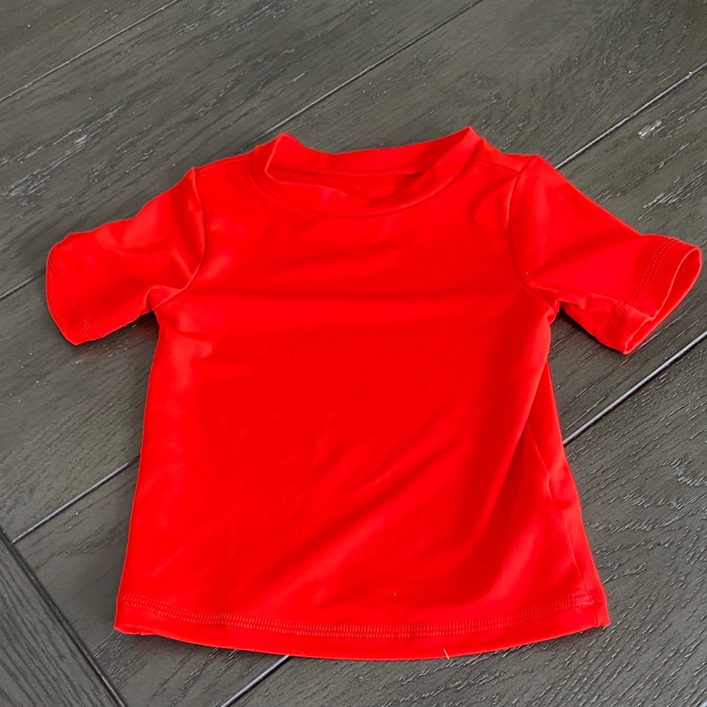 Cat & Jack Bright Red Short Sleeve Tee